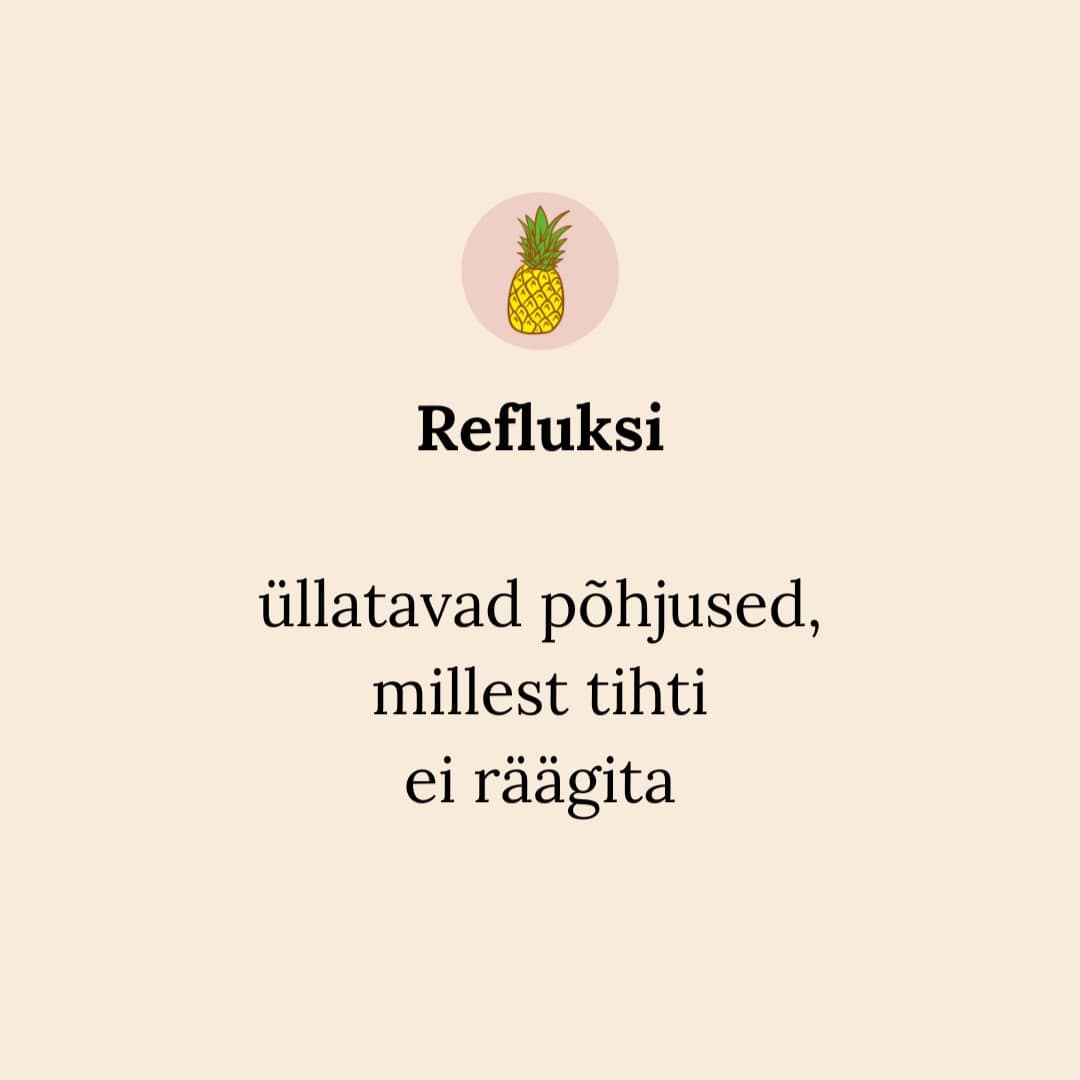 Sul või mõnel Sinu tuttaval on refluks?

Mõnikord on asi sügavamal kui lihtsalt "valed" toidud...

#refluks #refluksipõhjused #refluksjatoitumine #gastriit #gastriitjatoitumine