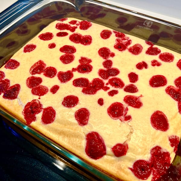 Retsept: valgurikas vaarikakook, gluteenivaba tervislik hommikusöök.