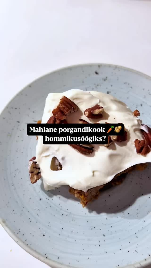 🥰 Tervislik ja valgurikas porgandikook!
#porgandikook #tervislikporgandikook