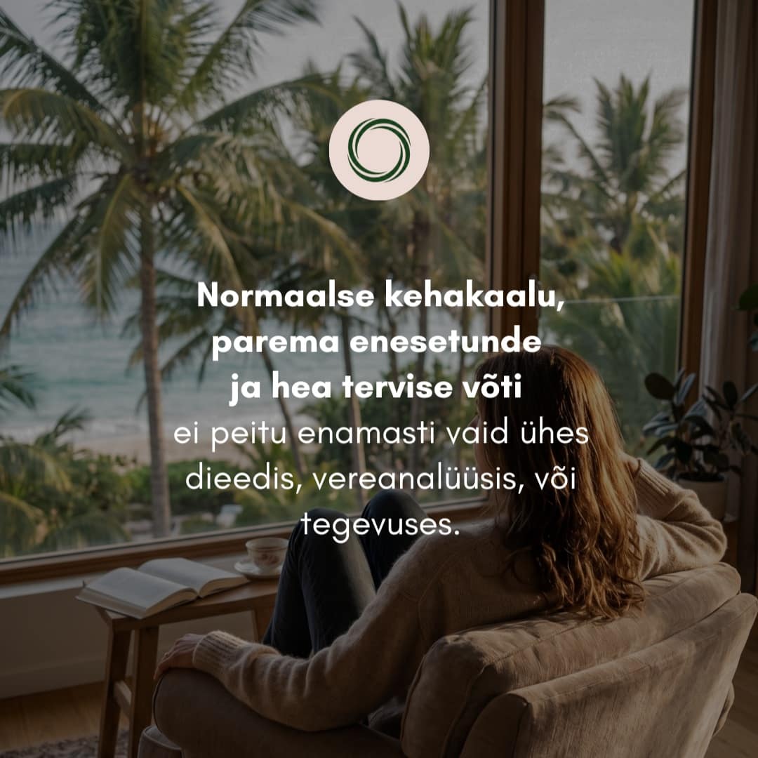 Kui sul on juba pikka aega mõni tervisemure, olgu see siis liiga suur kehakaal, väsimus, seedemured või muu, ja kõik analüüsid on korras, siis tavaliselt ei peitu lahendus vaid ühes konkreetses muudatuses.

Kõige paremaid tulemusi on võimalik saada siis kui läheneda probleemile erinevatest külgedest.